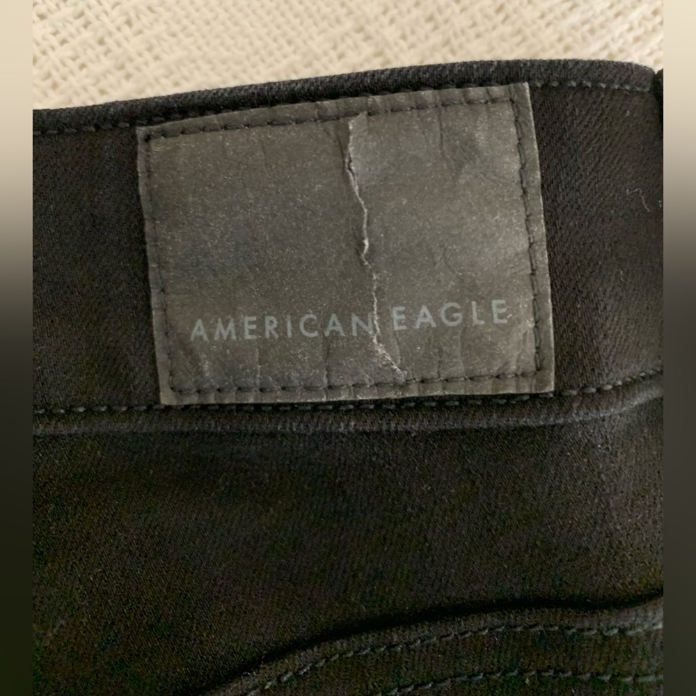 AE Dream Stretch High-Waisted Jegging Jean in Proper Black Size 4R - Picture 9 of 9